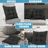 SINSOSSO Linen Cushion Pillow for Sitting - 22" Large Square Office Non-Slip Washable Yoga Indoor Floor Cushion Seating