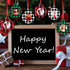 Jetec 12 Pcs Christmas Ball Picture Ornament Bulk – Wooden Photo Frame Ornaments Plaid Hanging Decorations for