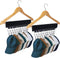 Hat Rack for Baseball Caps - Organizer Holder for Hanger & Room Closet Display, 2 Pack with 10 Hat Storage Clips (Black)