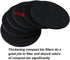 ddLUCK 6 Pack Kitchen Compost Bin Filter - Round Activated Carbon Filters for Odor Removal, 1cm Thickness