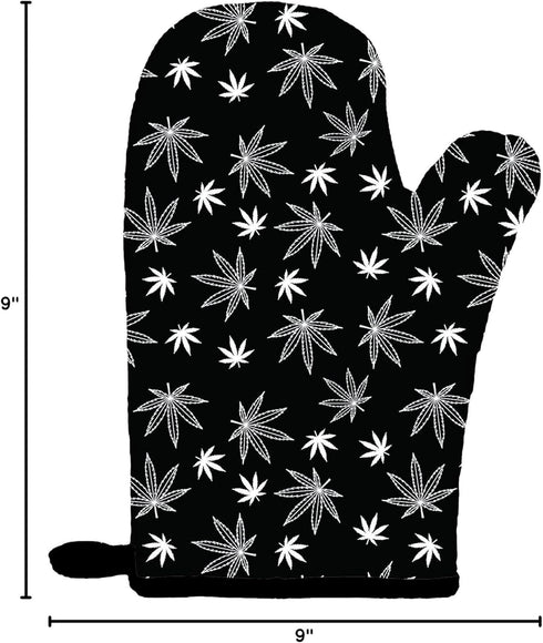 Twisted Wares Funny Oven Mitts, Let's Get Baked, Cotton Canvas Pot Holder, Kitchen Gifts