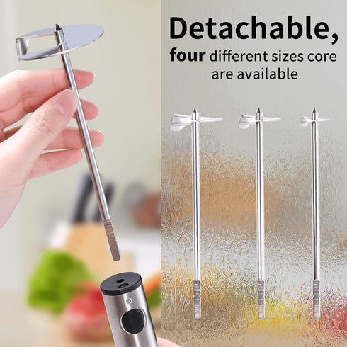 Newness Vegetable Corer with Sharp Blade, Multi-Purpose Veggie Drill for Coring Zucchini, Potatoes, Carrots