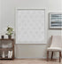 Exclusive Home Prague Trellis 100% Blackout Polyester Roman Shade, 31"x64", Color White