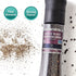 6.7oz (190g) 13.4oz (380g), Set. Soeos Whole Black Peppercorns, and Himalayan Pink Salt, Plastic Bottle Grinder
