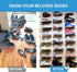 6 PCS Acrylic Floating Shoe Rack Wall Mount Display Shoe Rack Transparent Storage Rack for Home Use Sneaker Display