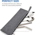 Aosbos Reusable Straws Carrying Case, Stainless Steel Straws Pouch, Metal Straws Bag, Silicone Straws Case, Portable