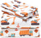Joiedomi Kids Full Sheet Set Construction Vehicle - 4 Piece Soft Microfiber