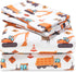 Joiedomi Kids Full Sheet Set Construction Vehicle - 4 Piece Soft Microfiber