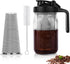 Cold Brew Coffee Maker, 32oz Pitcher with Stainless Steel Super Dense Filter, Durable Glass, BPA Free