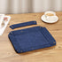 SITHON Dark Blue Valet Tray Organizer, Removable 2 Compartment Catchall Tray for Bedside, Vanity, Nightstand
