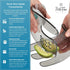 Salad Hands - Space Saving Salad Tongs for Serving, Dishwasher Safe, One Pair