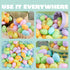 3.15" 200PCS JOYIN Pastel Easter Eggs, Large Plastic Eggs, Empty Colorful Fillable Eggshells for Easter Hunt, Party