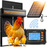 Wireless Automatic Chicken Coop Door Solar Powered LCD Display, Timer & Light