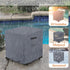Square,600D 32" 32" 18" Waterproof Outdoor Ottoman Cover Heavy Duty Patio Small Side Table Cover,Patio Furniture Covers