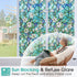Coavas Decorative Window Privacy Film, Heat Control Sun Blocking Stained Glass Window Film, Floral Design Static Cling