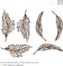 Decor-Set Lavish Home Wall of Two Metal Feather Hanging Wall Art Laser Cut Contemporary Nature Sculpture for Living