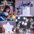 50LED 2Pack, 16FT 8 Fairy Lights USB & Battery Powered White Fairy String Lights with Modes & Timer, Cuttable Copper