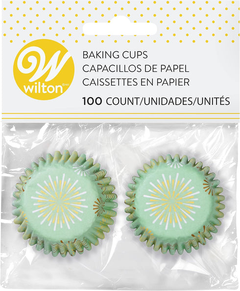 Wilton 100 Count Mini Starburst Baking Cups, Assorted Colors