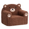 ALIMORDEN Animal Kids Chair,Sherpa Soft Kids Chair with Washable Cover, Comfy Kids