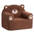 ALIMORDEN Animal Kids Chair,Sherpa Soft Kids Chair with Washable Cover, Comfy Kids