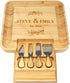 ROYALHOUSE Personalized Cheese Board, Custom Bamboo Engraved Customized Gifts Bridal Shower Gifts Perfect