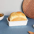HAOTOP Nonstick Baking Bread Loaf Pan, 8.5 x 4.6 Inch (White)