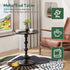 Simple Trending Small Side Table, Round Drink Table End Table, Sofa Table TV Tray Table, Pedestal Coffee Table