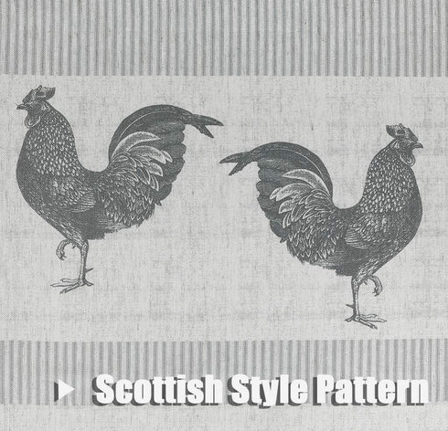 SXZJTEX Farmhouse Rooster Kitchen Boho Rustic Curtains Tier, 2 Panels, 27''W x 36''L for Living Room, Kitchen