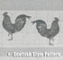 SXZJTEX Farmhouse Rooster Kitchen Boho Rustic Curtains Tier, 2 Panels, 27''W x 36''L for Living Room, Kitchen