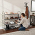 4-Tier Closet, 20 Home-Complete Shoe Rack - Shoe Organizer for Bathroom, Entryway - Shelf Holds Pairs Sneakers, Heels