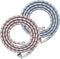TICONN 6FT Washing Machine Hoses Set, 2 Pack EPDM Braided Stainless Steel Burst-Proof Hoses with 90 Degree Elbow