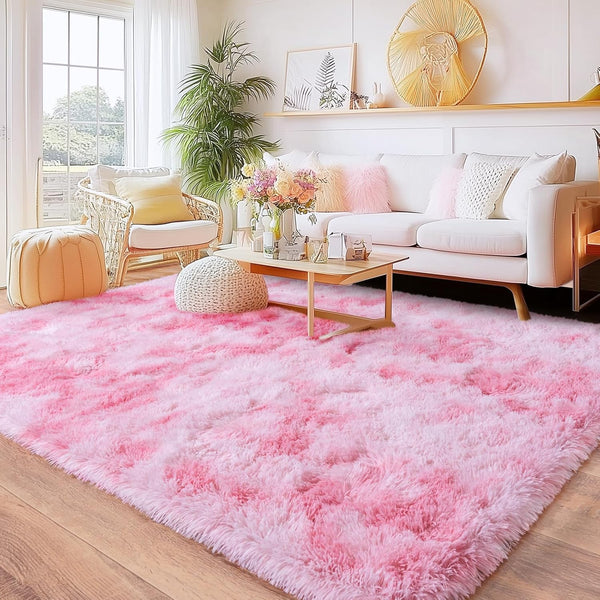 Rugs for Bedroom, Ultra Fluffy Fuzzy Shag 5x7 Area Rug for Living