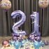 40 Inch Purple Helium Foil Birthday Party Number Balloons (Purple 1)