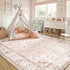 5x7 CAPALOCA Machine Washable Rugs Nursery Rug Cute Girl Non Slip Low Pile Water Repellent Soft Print Pattern