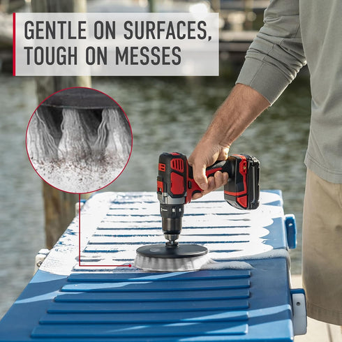Hoover 6" Soft Bristle Cleaning Brush, Gentle Cleaning Brush for Whole-Home Use, Compatible with ONEPWR Scrubber