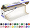 Grandipity Plastic Tablecloth Roll - 54in x 100 Ft. Gold Dots Plastic