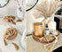 LSKYTOP 58 Inches Wood Bead Garland with Tassel, Rustic Prayer Beads for Farmhouse Tiered Tray Decor - 2 Pack