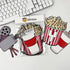 Movie Night Theme Happy Birthday Banner, Popcorn Inspired Birthday Party Sign, Movie Bday Pennant Decor