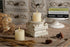 SOFE Column Pedestal Stand for Decoration Display, Distressed White Small Plant Stand, Large Candle Stand, Column Side
