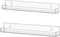 IEEK Nail Polish Rack Wall Mounted Shelf 2 Pack,Clear Kids Wall Bookshelf