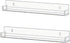IEEK Nail Polish Rack Wall Mounted Shelf 2 Pack,Clear Kids Wall Bookshelf