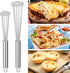 Patelai 2 Pieces Stainless Steel Ball Whisk Set, Kitchen for Cooking, Blending, Whisking, Beating, Stirring (10 Inch,