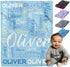 PerStudio Personalized Baby Blanket for Boys Custom Name Blankets Throws for Girls Customized