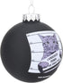 Tree Buddees Hilarious Cat Mugshot - Knocked Down The Xmas Tree Funny Glass Christmas Ornament