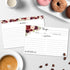 321Done Recipe Cards (Set of 50): Floral 4" x 6" Double-Sided for Weddings, Bridal Shower, Made in USA