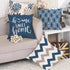Hexagram Light Blue Geometric Pillow Covers, 16x16 Set of 4, Decorative Couch Cushion Pillow Case for Home Decoration
