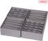 DIOMMELL 4 Pack Foldable Cloth Storage Box, Fabric Baskets for Closet Organizer - Grey, for Clothes, Underwear, Socks