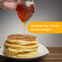 8oz 6" Hunnibi No Drip Glass Honey Dispenser with Plastic Top - Honeycomb-Style Syrup Server and Bee-Themed Storage Jar