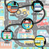 5x7 Car Rug Play Mat - Kids Play Rugs City Life Road Map Rug Feet Large Educational Traffic Track Car Mat for Kids Toy