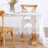 B-COOL White Lace Tablecloth 60 x 120 Inches Rectangle Vintage Embroidered for Wedding